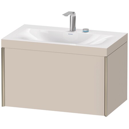 Duravit Xviu C-Bonded Set Wall-Mounted Taupe Matt XV4610EB191C
